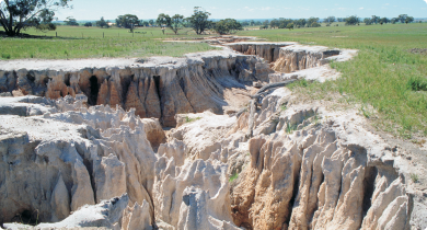 Severe gully erosion