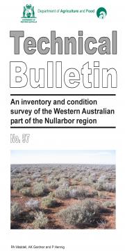 An inventory and condition survey of the Western Australian part of the Nullarbor region 