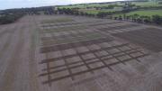 Drone view of wheat agronomy trials site following seeding at Katanning in 2021