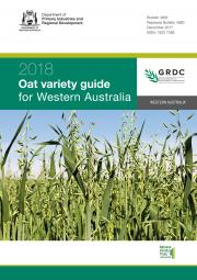 cover page of the 2018 Oats Variety Sowing guide