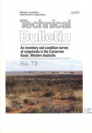 An inventory and condition survey of rangelands in the Carnarvon Basin, Western Australia