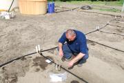 Measuring the output of a drip irrigation line