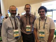 A photo of DPIRD Researchers Bob French, Dion Nicol and Jeremy Curry 