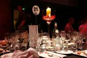 table at Qantas wine show