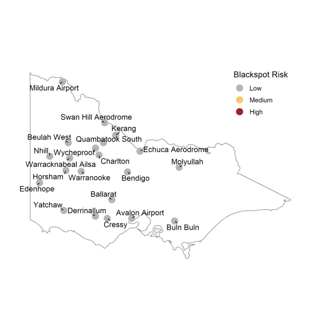 Risk forecast map Risk forecast map