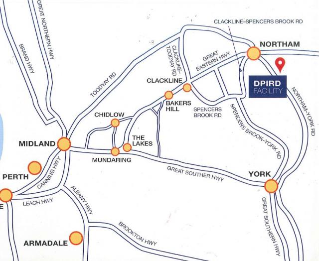 Map of Northam office location