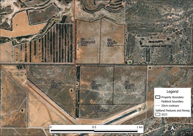 2023 Saltbush pasture system map