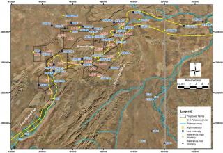 Location of bores reported in the report for the Weaber Plain (Goomig Farmlands)
