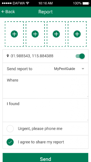 MyPestGuide Reporter app