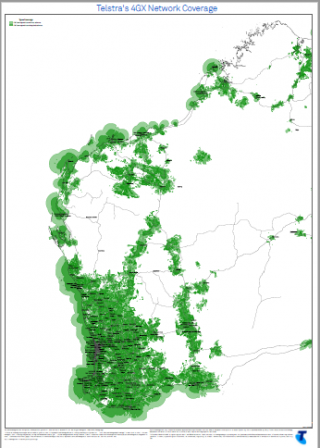 map of telstra mobile coverage