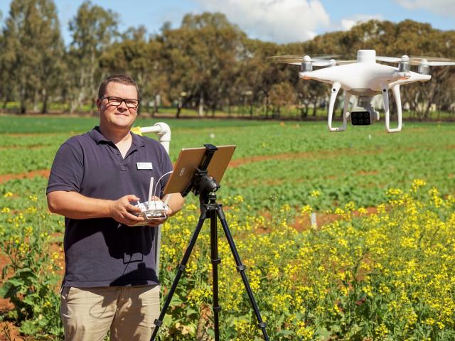 DPIRD research scientist Dr Dusty Severtson