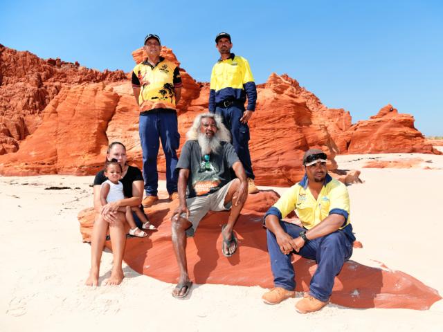 djarindjin airport workers in the Kimberley outback