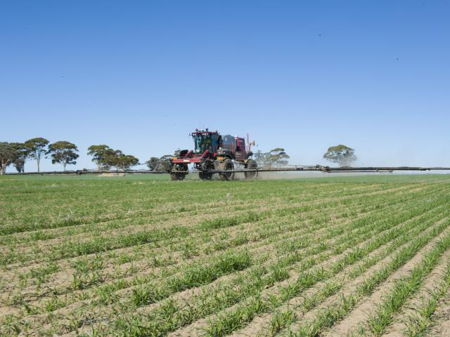 Boom spray in paddock