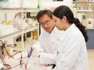 Professor Chengao Li, DPIRD Research Officer Sharon Westcott