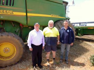 New Skeleton Weed Group Nungarin, Merredin and Trayning Skeleton Weed LAG secretary Bill Fensome (left), chairman Gary Coumbe and coordinator Glen Buder and their colleagues are valuable contributors to the war on skeleton weed in the eastern Wheatbelt.