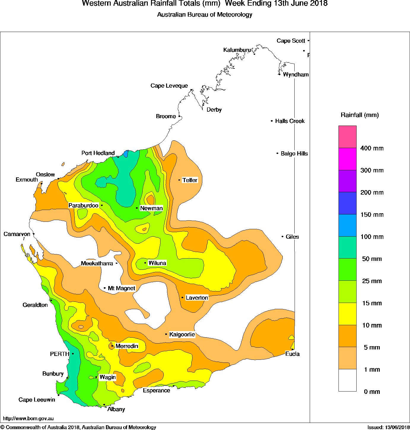 The Land Rainfall Chart 2018