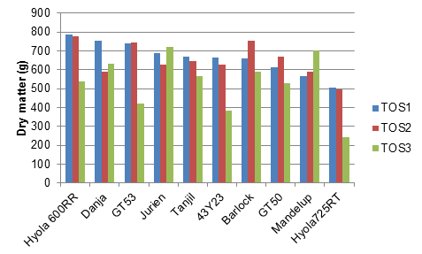 Plant biomass (g/m²) as of October 2