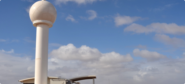 The completed Doppler radar upgrade at Geraldton. 