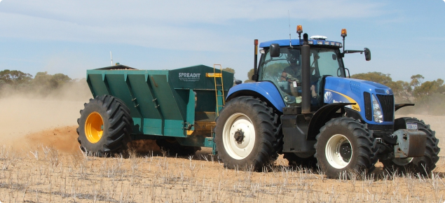 Clay spreading using a multi-spreader