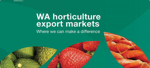 WA Horticulture Export Markets cover page