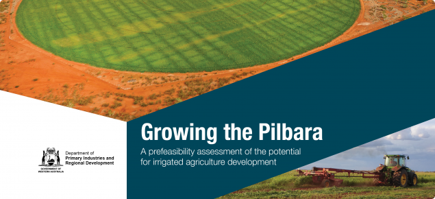 Growing the Pilbara details the findings of the Pilbara Hinterland Agricultural Development Initiative (PHADI). It delivers a prefeasibility level assessment of the irrigation development opportunities in the Pilbara region of Western Australia.