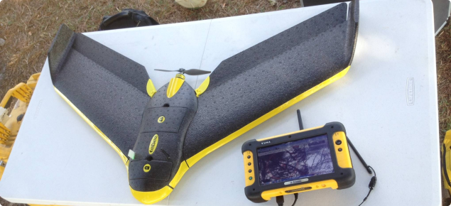 A sample image of a drone used to survey cacti