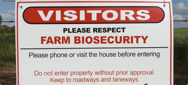 Farm Biosecurity Sign