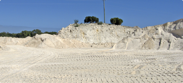 Limestone mine near Myalup.