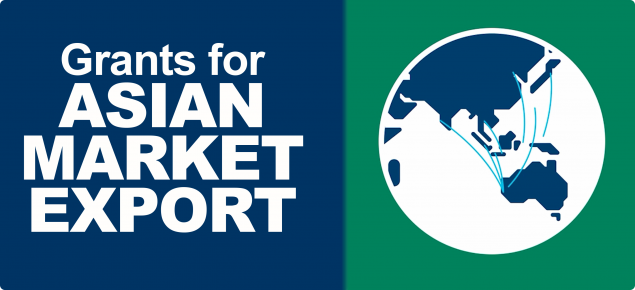 graphic with text - Grants for Asian Market Export