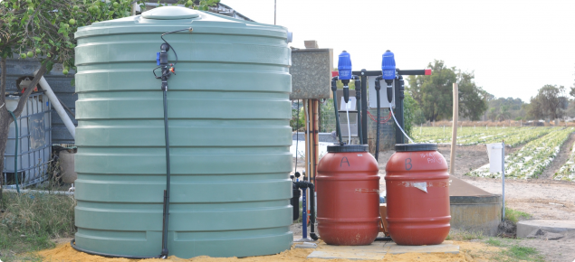Example of fertigation equipment used in strawberry production