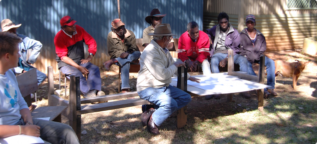 Kimberley Indigenous landholders discussing business