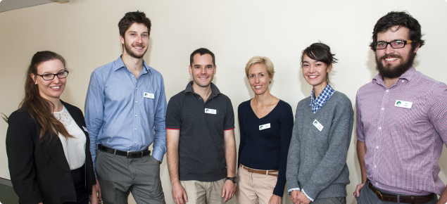 Six young staff members who recently completed DAFWA's Graduate program.
