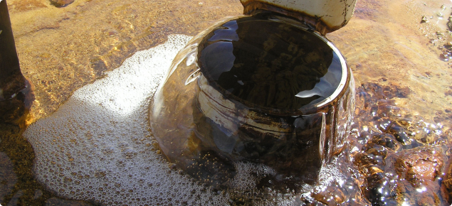 Photograph of a relief well on an artesian aquifer