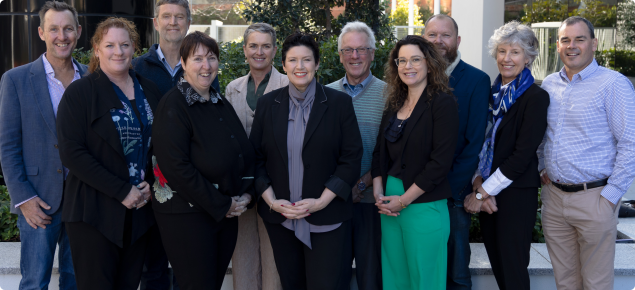 Photograph of Soil and Land Conservation Council members with Minister Jarvis