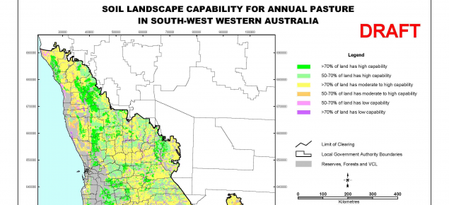 Example of a soil landscape capability map