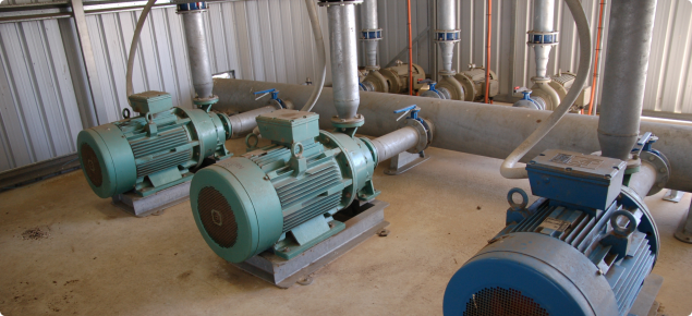 Multiple pump installation near Guilderton north of Perth 