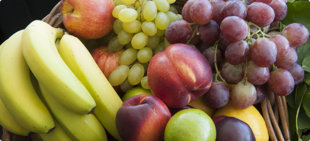 Selection of fruits