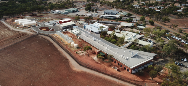 aerial of northam office