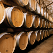 Wine barrels in cellar