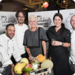 Chef Pete Manifis, Chef Ollie Gould, the department's Deborah Pett, Chef Caroline Taylor, and Chef Kenny McHardy at WA's Signature Dish 2017 launch.