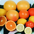 Selection of citrus fruits