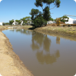 Wagin runoff collection weir near the Shire’s Vernon Street depot