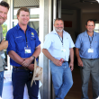 Participants at the La Grange workshop included (from left to right) DAFWA Principal Research Scientist Dr Richard George, Matt Howard (Shelamar Station), DAFWA Research Officer Bob Paul, water consultant Sam Burton and Jim Trandos, also from Shelamar.