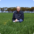 Mark Seymour in lentil crop