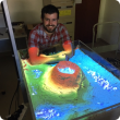 Department of Primary Industries and Regional Development research officer, Nick Wright, and his augmented reality sandbox will be one of many technologies on show in the department’s shed at the Dowerin GWN7 Machinery Field Days. 