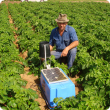 Equipment used in soil moisture monitoring