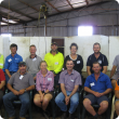 photo of the on farm technology pilot group with DAFWAs John Paul Collins